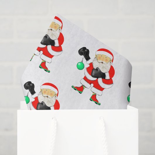 ボクシング クリスマス ホリデー ギフト タペストリー 薄葉紙 (ギフトバッグ)