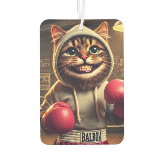 「ボクシング・シャンプ?ーボクシングクローブあり カーエアーフレッシュナー (裏面)