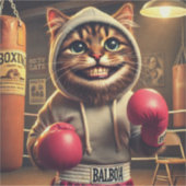 「ボクシング・シャンプ?ーボクシングクローブあり シール (正面)