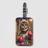 「ボクシング・シャンプ？ーボクシングクローブあり ラゲッジタグ (正面縦)