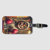 「ボクシング・シャンプ？ーボクシングクローブあり ラゲッジタグ (正面横)