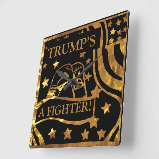 ボクシング スクエア壁時計 (傾斜)