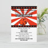 ボクシング スポーツ ベイビー ボーイ シャワー 招待状 (スタンド正面)