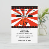 ボクシング スポーツ ボーイ 誕生日 招待状 (スタンド正面)