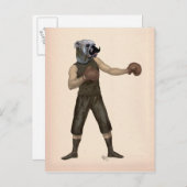 ボクシング ブルドッグ フル 2 ポストカード (正面/裏面)