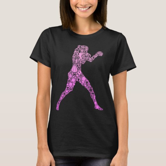 ボクシング ボクサー 女性 女子 キッズ Tシャツ (正面)