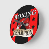 ボクシング ラウンド壁時計 (傾斜)