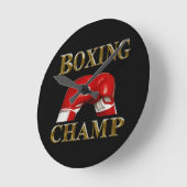 ボクシング ラウンド壁時計 (傾斜)