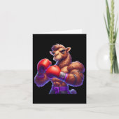 ボクシング ラクダ ボクサー キックボクサー MMA ファイター 格闘 スパ カード (正面)