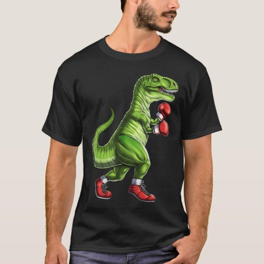 ボクシングTレックス恐竜 Tシャツ (正面)