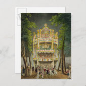 ボクソール庭園, 1808 ポストカード (正面/裏面)