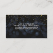 ボクダークブルー |金ゴールド斑点 名刺 (裏面)