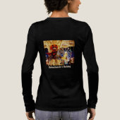 ボクチャンダーの休日 長袖Tシャツ レディース トライブレンドTシャツ (背面)