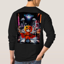 ボクチャンダーUFOデザイン 長袖Tシャツ Tシャツ