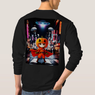ボクチャンダーUFOデザイン 長袖Tシャツ Tシャツ