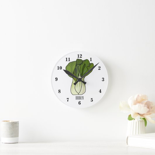 ボクチョイ漫画イラストレーション ラウンド壁時計 (ホーム)