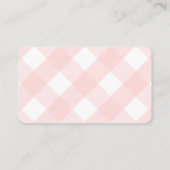 ボクックラシックド赤ちゃん女の子シャワーおむつラッフル エンクロージャーカード (裏面)