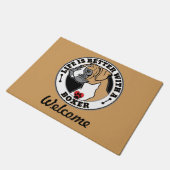 ボクパーソナライズされたサーの方がボクサーの方が良い ドアマット (アングル)