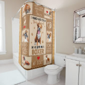 ボクパーソナライズされたサードッグ毛布、犬の恋人ギフト シャワーカーテン (インサイチュ)