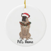 ボクパーソナライズされたサー セラミックオーナメント (裏面)