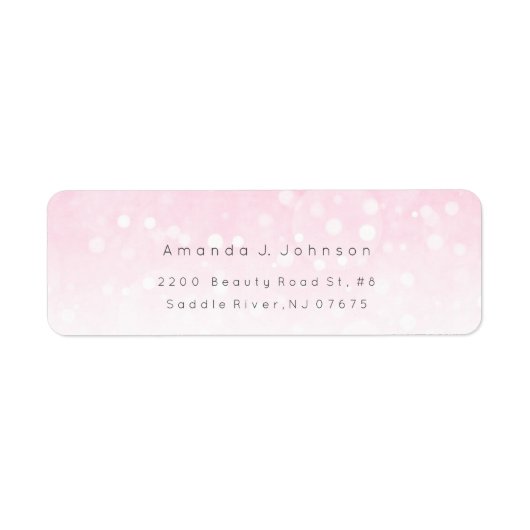 ボクヘライトデリケートなピンクのアドレグラデーションス ラベル (正面)