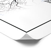 ボクムドイツランドシティ地図シンプル旅行ミニマル ポスター (角)