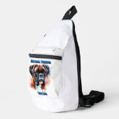 ボク威厳のあるサー犬が純血記念日を優遇する スリングバッグ (右コーナー)