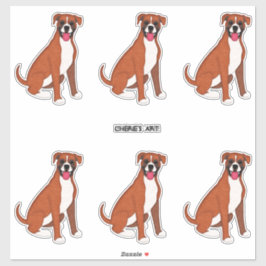 ボク感じサーの犬6頭をシーツに並べる シール