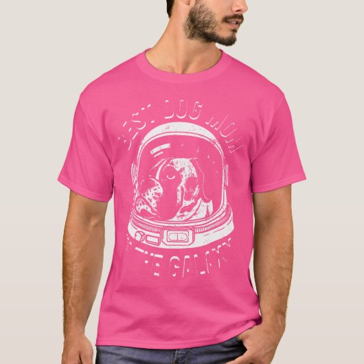 ボク最高のサー犬の母親の銀河系- Boxer Dog Tシャツ (正面)