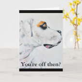 ボク離れサー・ドッグ・カード カード (黄色い花)