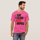 ボク食べサーのスリープボックス繰り返しプレゼント Tシャツ (正面フル)