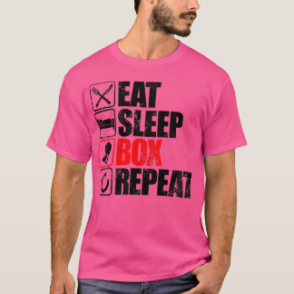 ボク食べサーのスリープボックス繰り返しプレゼント Tシャツ