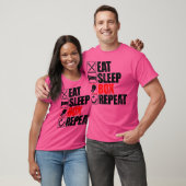 ボク食べサーのスリープボックス繰り返しプレゼント Tシャツ (ユニセックス)