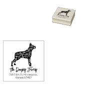 ボク飾サーファミリー差出人住所 ラバースタンプ (押印)