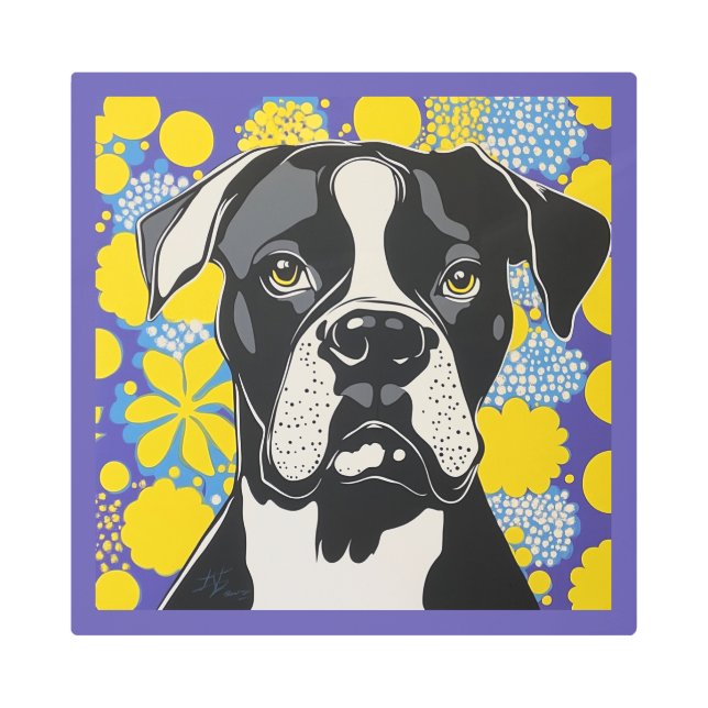 ボク魅力的サーポップ・アートのアート メタルプリント (正面)