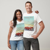 ボグノーリージス ビンテージ 海辺 旅行ポスター Tシャツ (ユニセックス)