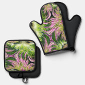 ボグランドスケープフラクタル 鍋つかみ&鍋敷きセット (正面/裏面)