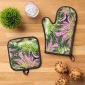 ボグランドスケープフラクタル 鍋つかみ&鍋敷きセット (トップダウン)