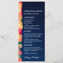 ボケのあるツリーライト クリスマス メニュー