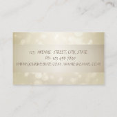 ボケエレガントグ、金ゴールドグリッターヘッドフォン 名刺 (裏面)