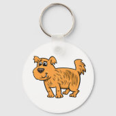 ボケボケオレンジの仔犬 キーホルダー (正面)