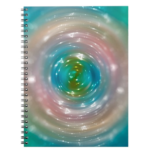 ボケ光, 多色の輝くぼやけたスポットライト ノートブック (正面)