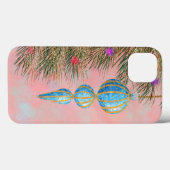 ボケ効果のあるヴィンテージのクリスマスオーナメント Case-Mate iPhoneケース (裏面 (横))