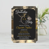 ボケ看護師聴診器心電図卒業パーティー 招待状 (スタンド正面)