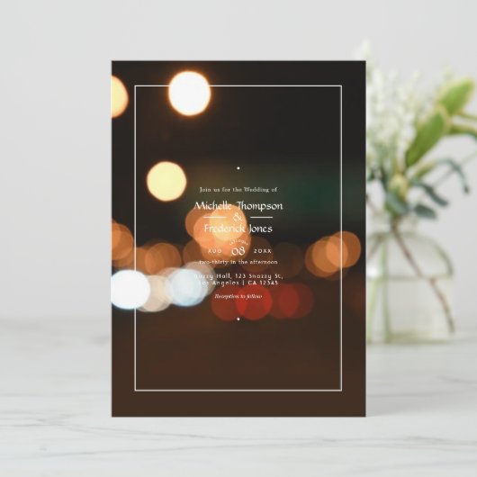 ボケ ウェディング 招待状 (スタンド正面)