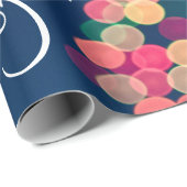 ボケ ツリー ライト、クリスマス ラッピングペーパー (ロールコーナー)