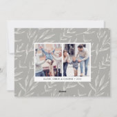 ボケ フレア | ホリデー フォト カード (裏面)