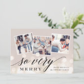ボケ フレア | ホリデー フォト コラージュ カード (スタンド正面)