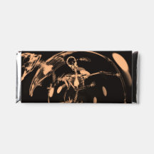 ボケ ライト ダンシング スケルトン - オレンジ