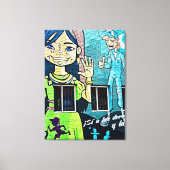 ボゴタのストリートアート キャンバスプリント (正面)